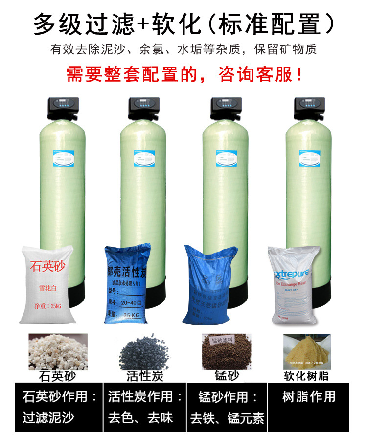 Professional customization of fully automatic softened water equipment for cooling tower circulating water replenishment