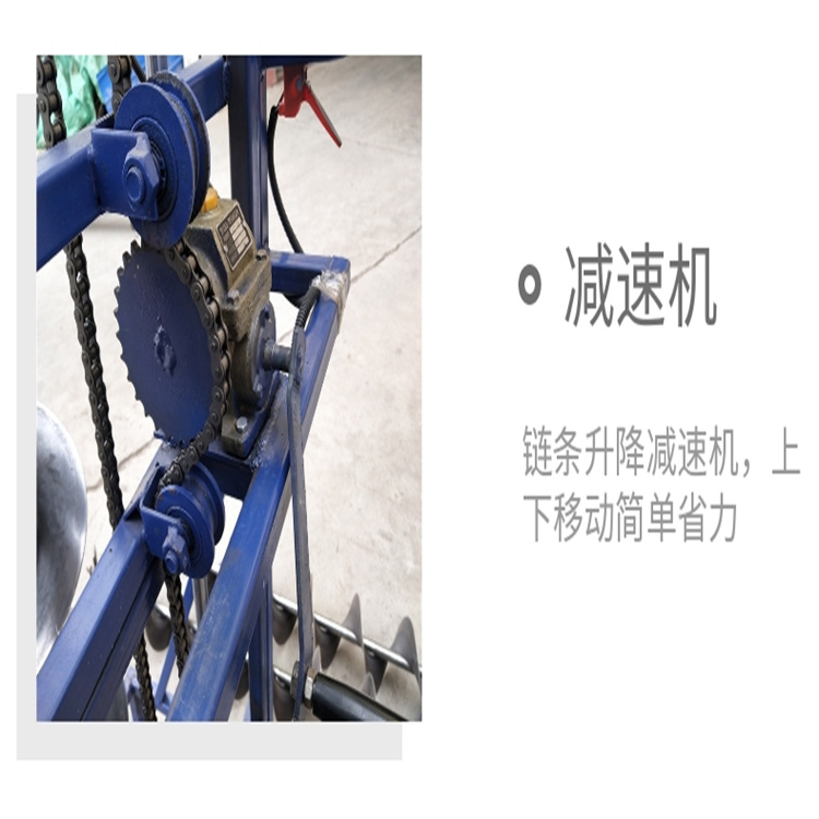 Diesel road lamp pole drilling machine 12.8KW high-power foundation pit drilling XQ158 drilling 3m