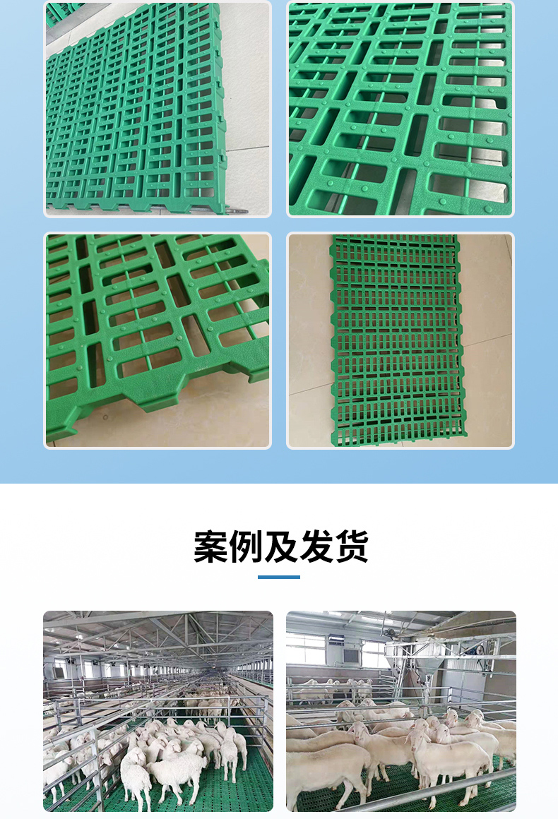 Sheep plastic fecal leakage board with long service life, wholesale by Fude Zhongxing manufacturer