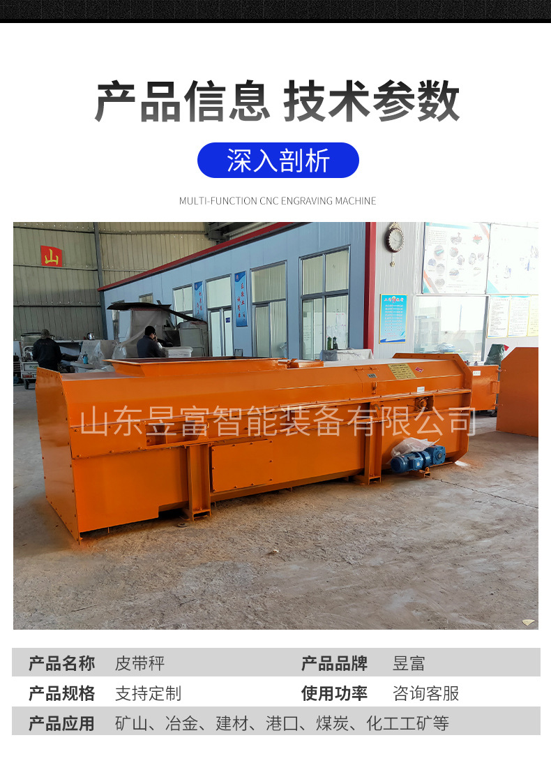 Mining belt feeder constant speed belt scale weighing coal feeder electronic belt scale coal feeding equipment