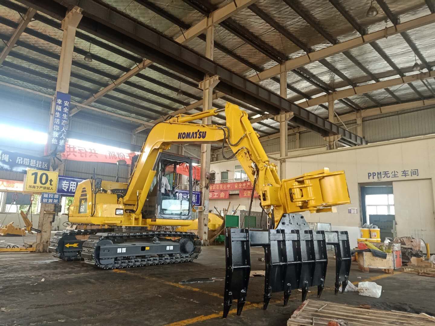 Sleeper machine, excavator, sleeper replacement equipment, replacement of manual labor, high efficiency, easy to customize hydraulic system