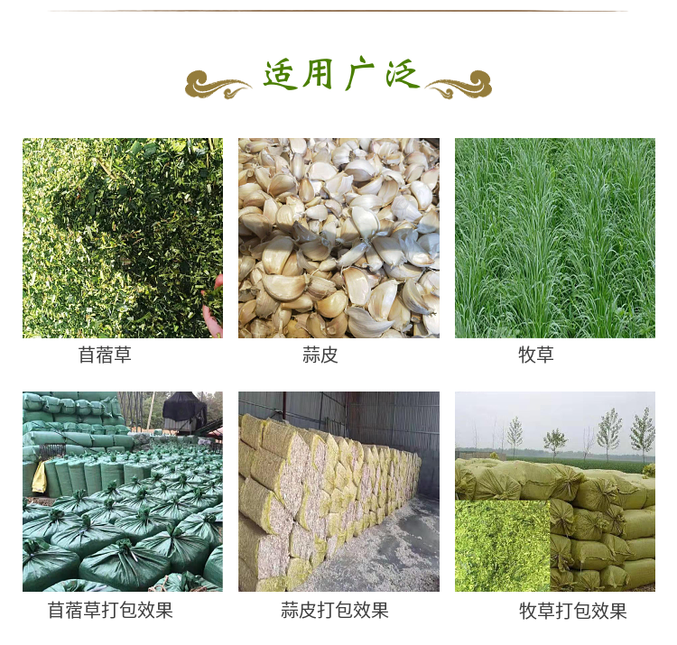 Multipurpose Garlic Peel Briquetting Machine Fully Automatic Straw Yellow Storage and Packaging Machine Dry and Wet Combination Bag Briquetting Machine