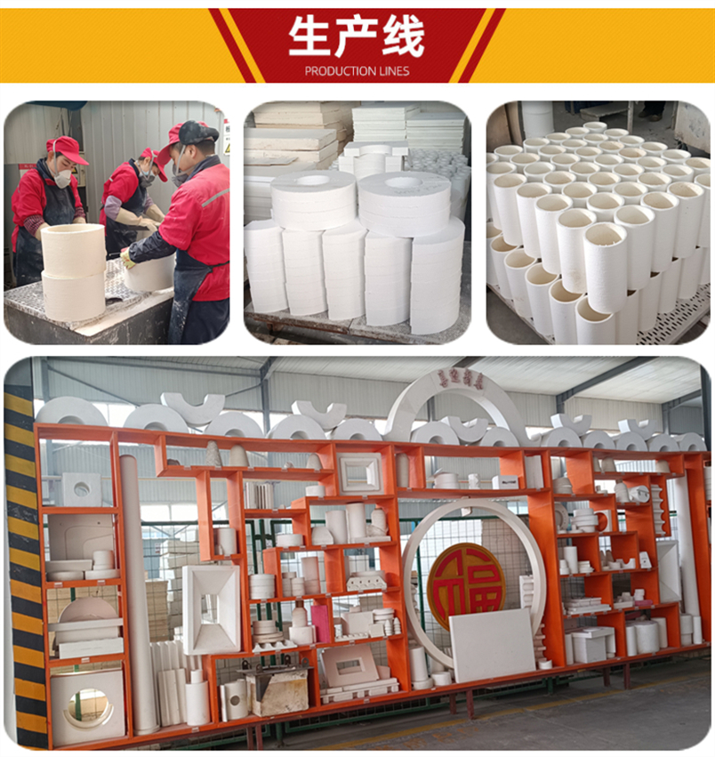 Luyang TempMax flame-retardant insulation crystal fiber vacuum formed parts, polycrystalline alumina fiber shaped parts