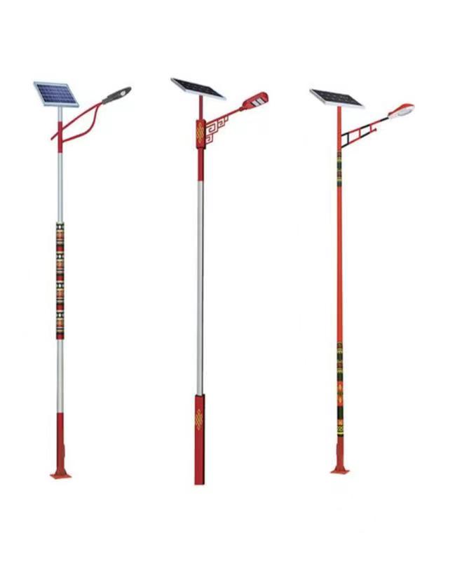 New Rural Solar Lighting Street Lamp Tibetan Style 6m 30W New Flame Light