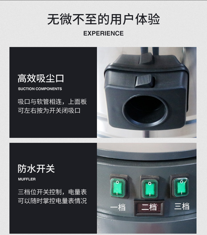 Industrial charging vacuum cleaner Aitejie large warehouse ground battery vacuum cleaner