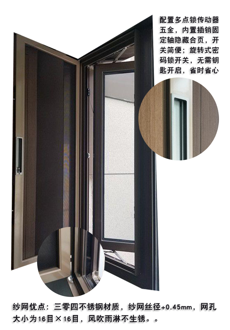 Sliding cover screen window, Yimeida, flat open and washable carborundum net, anti-theft window screen, external window opening, mosquito proof protection