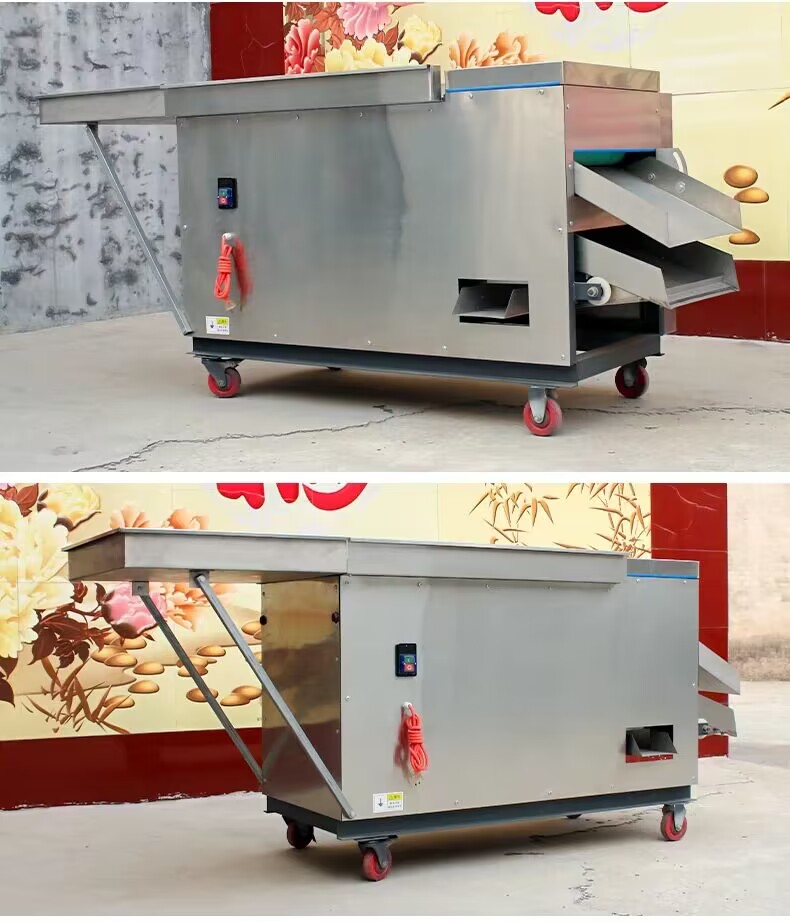 Hot pepper cutting machine, rolling knife type cutting machine, commercial dry chili pepper cutting ring machine, cutting section seed skin separator