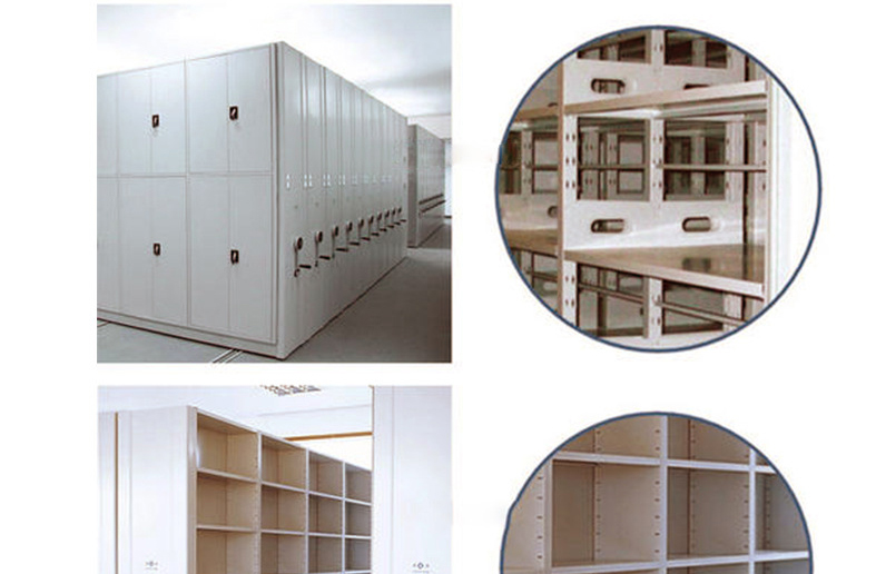 Xionghu produces 6-layer double-sided dense rack steel storage file cabinets, which can be moved and installed on site