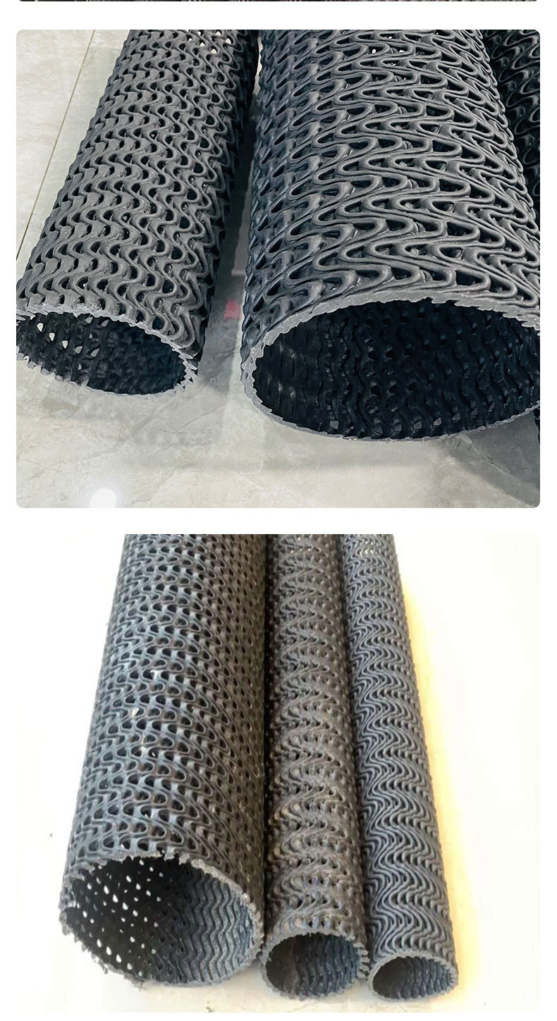 Hard permeable pipe, curved PE composite network pipe, 110mm drainage pipe wrapped with roadbed garden 2/3 drainage pipe