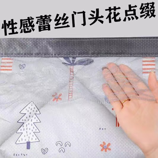 Winter cotton door curtains with full magnetic strip thickening, wind and cold resistant, customized warmth insulation, self adhesive, non perforated Velcro for windows