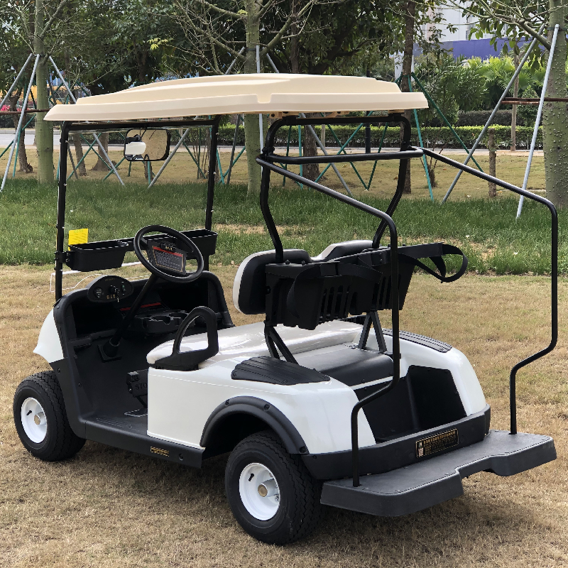 Donglang New Energy Electric Sightseeing Vehicle Upgraded Four Seat Golf Car Scenic Area for Visiting Factory Buildings