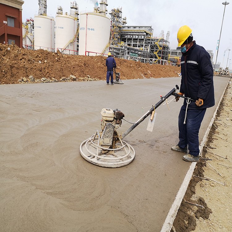 Strengthening agent: adding gypsum to enhance flexibility on the surface of concrete pavement walls