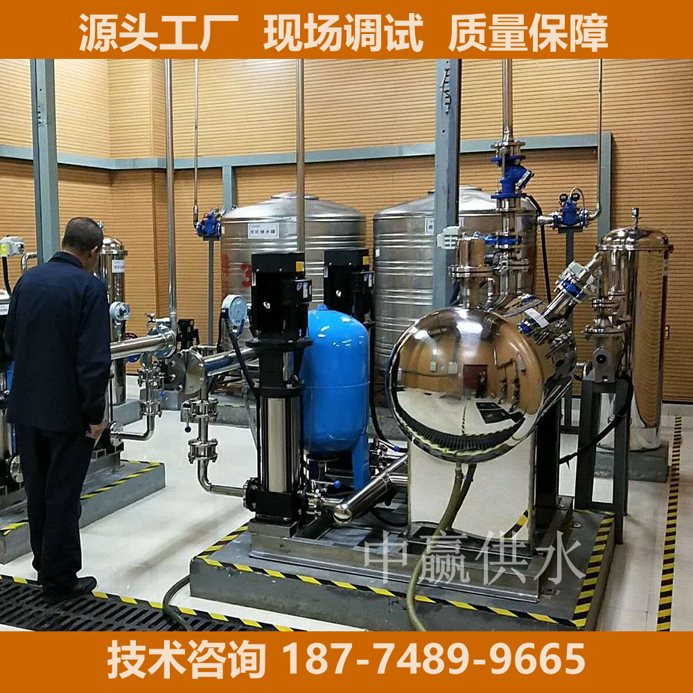 徽宿州1.1KW双泵恒压供水管网稳流给水设备流量25m3/h