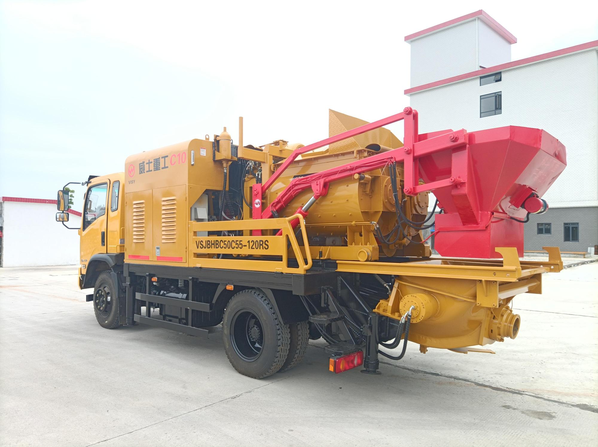 Weishi Heavy Industry Concrete Construction God Mixing Vehicle Pumping Integrated Machine C10 Series