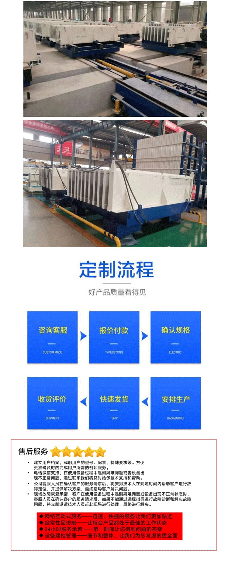 A-level exterior wall fire prevention, sound insulation, and insulation hollow core lightweight wall panel production line equipment