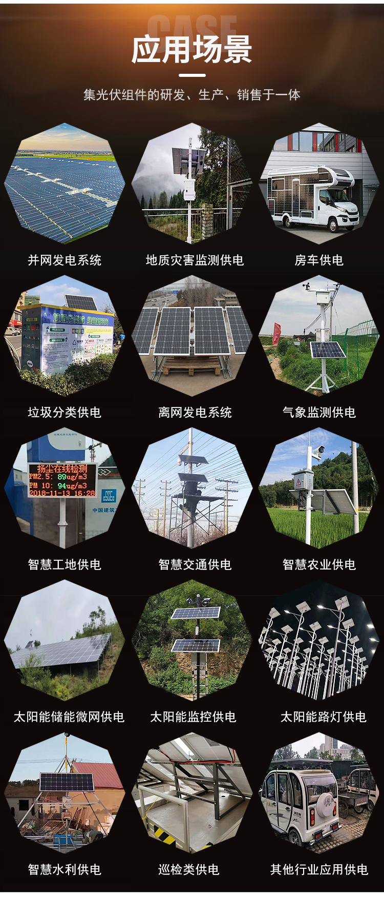 100w solar panel manufacturer monitoring street lighting photovoltaic inverter 220V emergency power supply