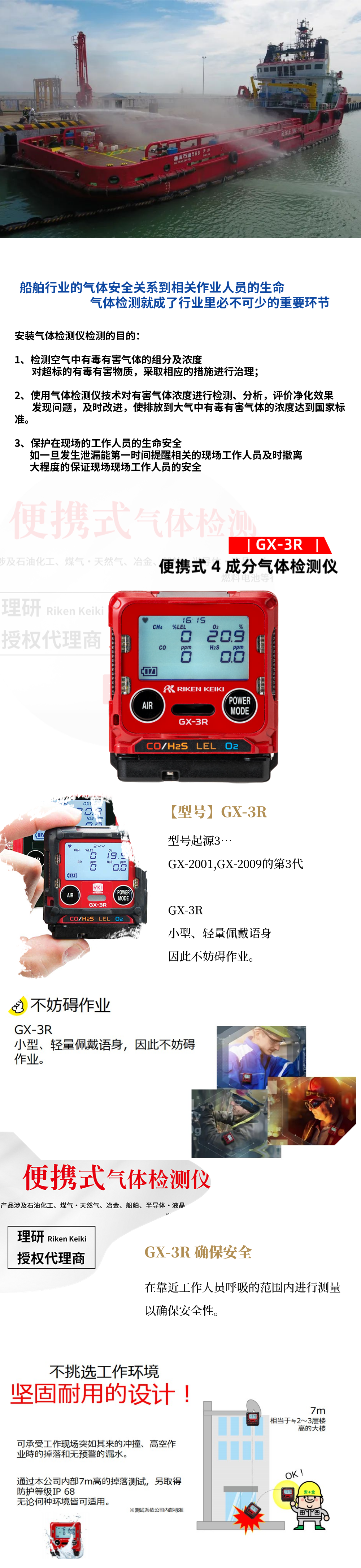 Oxygen Sensor for Riken Keiki GX-3R