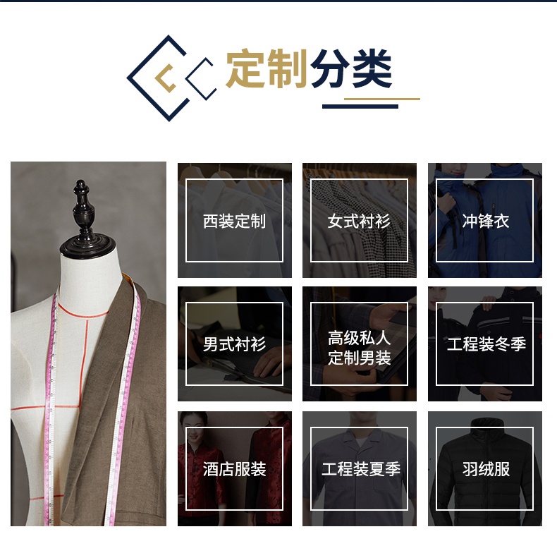 Customized men's clothing, winter men's work clothes, customized down cotton clothes, innovative styles