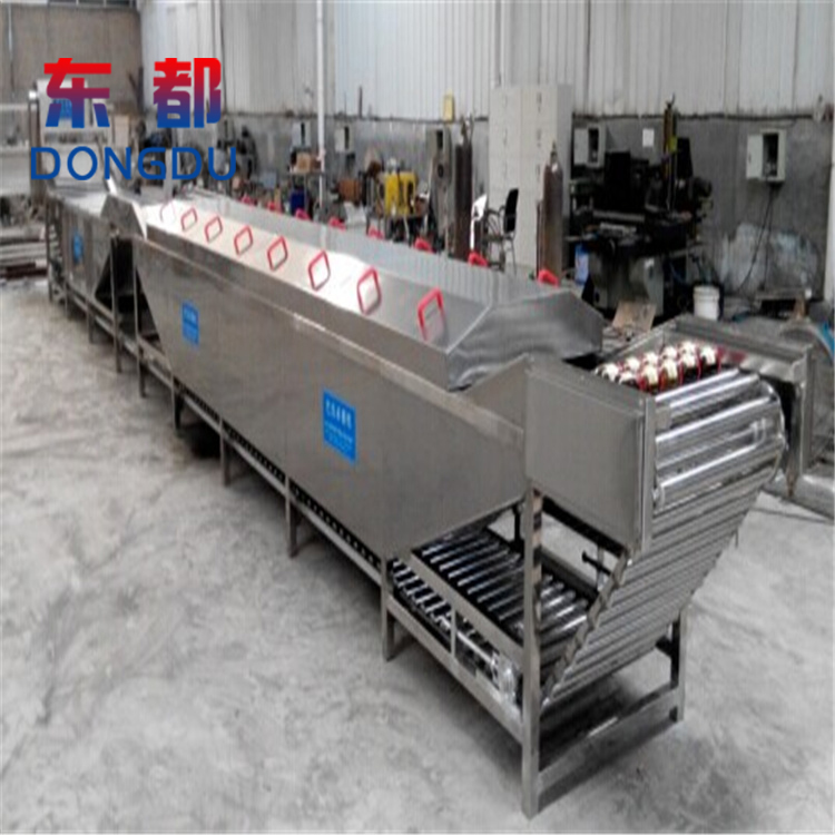 Canned kelp silk pasteurization machine Dongdu water bath packaged jelly sterilization assembly line bus sterilization machine