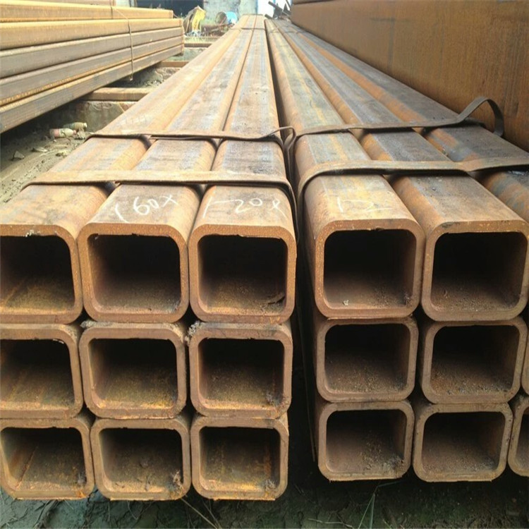 Q345b round to square thick wall seamless square tube cold drawn right angle square tube Q355B large diameter rectangular tube factory