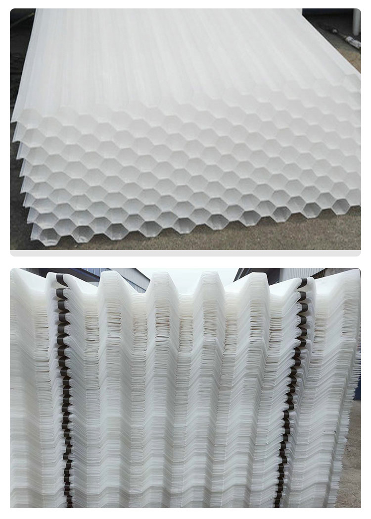 Wastewater treatment for customized production sedimentation tanks using inclined pipe filler PP polypropylene material hexagonal honeycomb shape