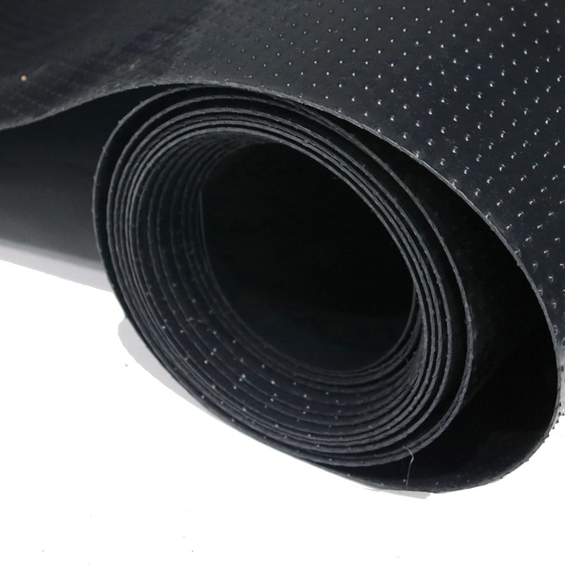 HDPE polyethylene column point rough surface geotextile film, fish pond aquaculture biogas tank black film manufacturer Yingyue geotextile material