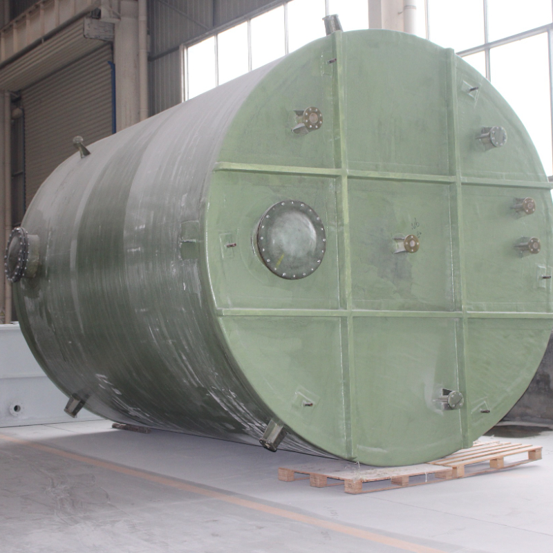 FRP tank wholesale hydrochloric acid tank vertical horizontal nitric acid tank fiberglass chemical tank