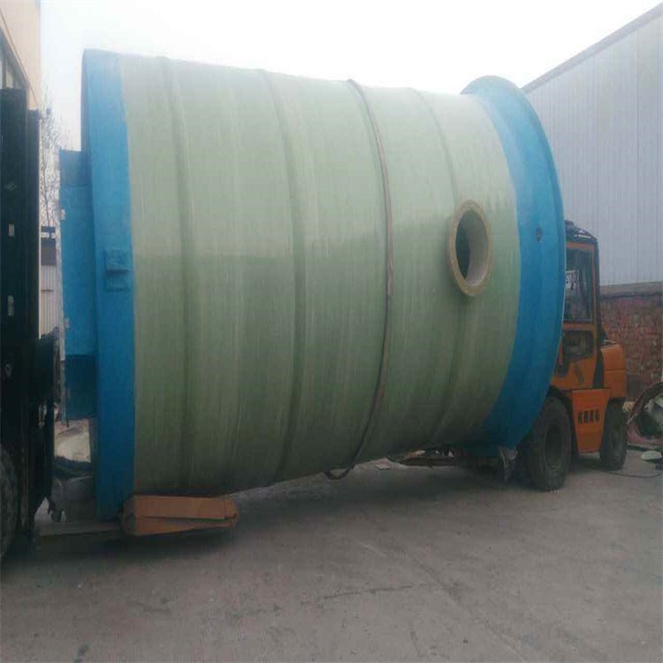 Integrated prefabricated pump station, fiberglass reinforced plastic municipal sewage lifting pump station, can be debugged and installed