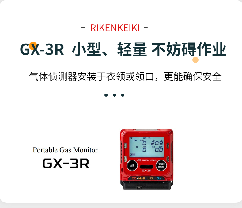 Pocket composite gas detector GX-3R for personal use by Nippon Institute of Science and Technology