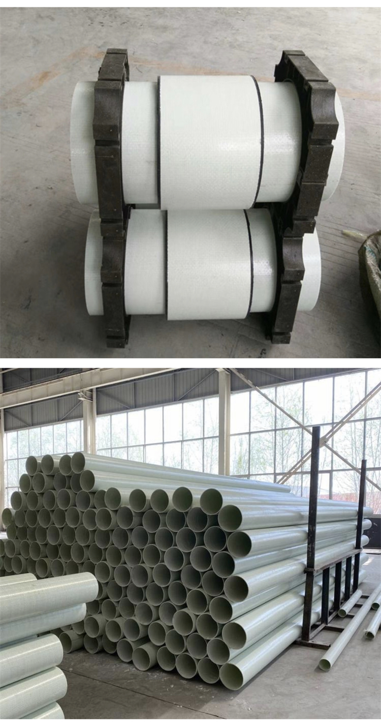 Fiber woven extruded cable conduit BWFRP power conduit DN100x3 with strong compressive ring stiffness