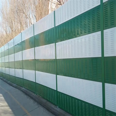 Construction site sound barrier, high-speed sound insulation screen, metal louver sound absorption board, noise reduction and sound absorption