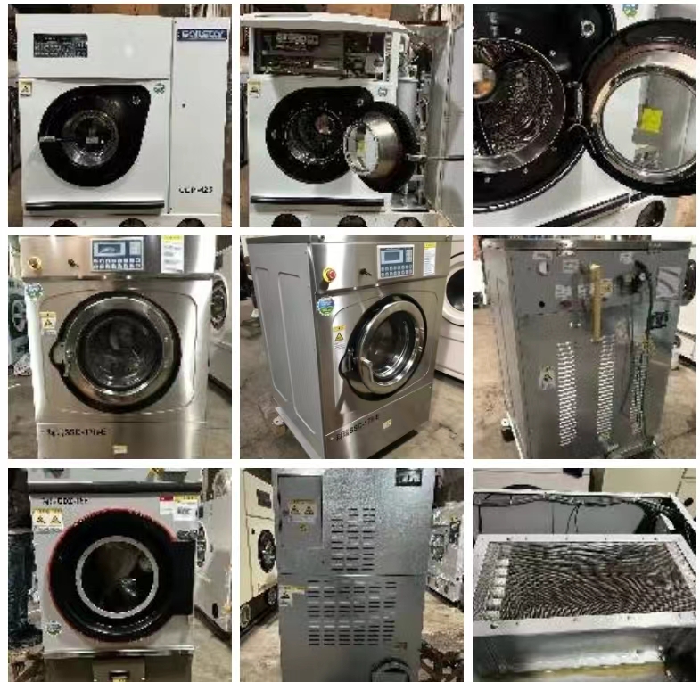 Sell the complete set of Jiexia brand equipment in a second-hand dry cleaning shop SWA801-20 kg stainless steel with a six-month warranty