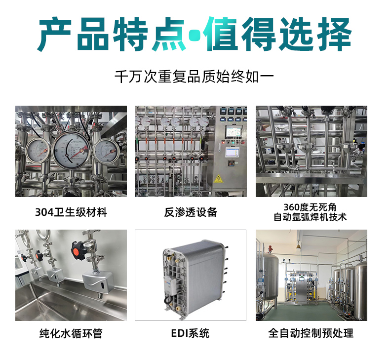 Manufacturer customized reverse osmosis pure water system EDI system medical purified water equipment