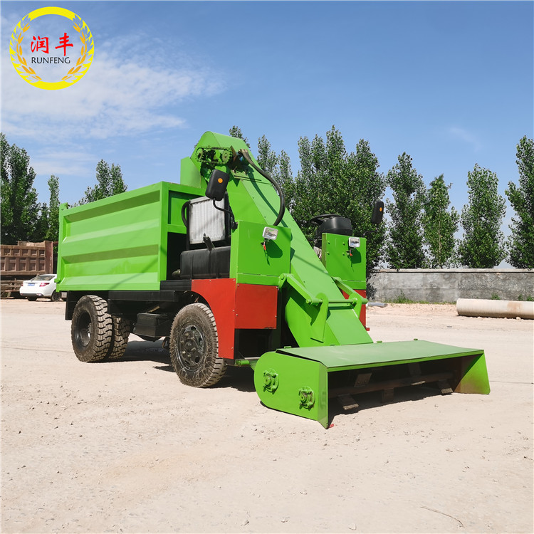 Four wheel drive manure removal truck for 10000 cattle farms, cow manure shovel manure removal truck for breeding farms, cow manure cleaning truck