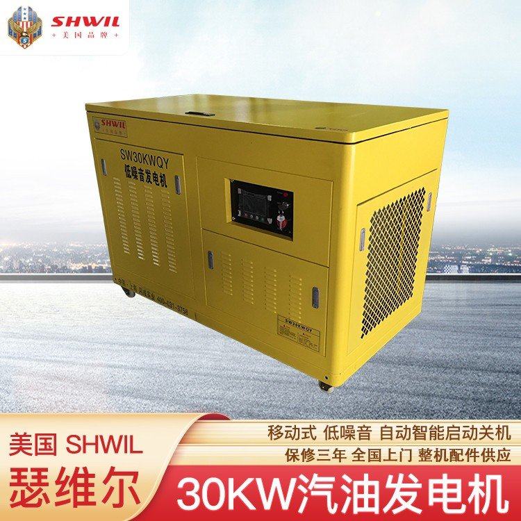 GY06 30KW工频汽油发电机组 低噪音 低震荡 双电压220V/380V 一键启动