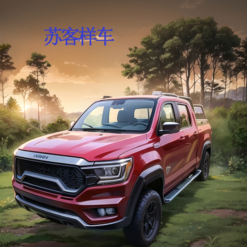 Suke Feilong Tantu Double Row Pickup Truck, Oil and Electric Dual Purpose Extended Cargo Electric Vehicle, Agricultural Cargo Hauling