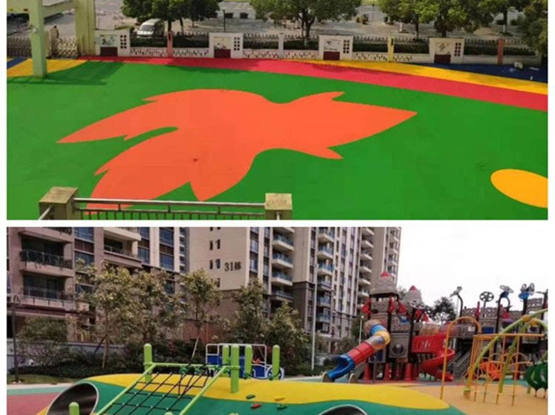 Kindergarten plastic flooring, rubber board, track, community park simulation lawn, outdoor rubber mat, playground, outdoor