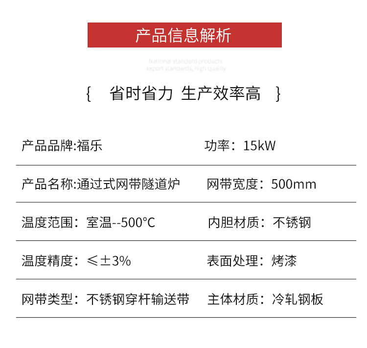 Fule Network Belt Tunnel Furnace Stainless Steel Heating Tube Cold Rolled Steel Plate Material for Electronics