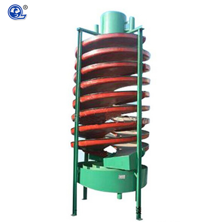 Mineral fiberglass quartz sand coal slurry separation rotary water washing tailings gold washing spiral chute 77-12 940mm