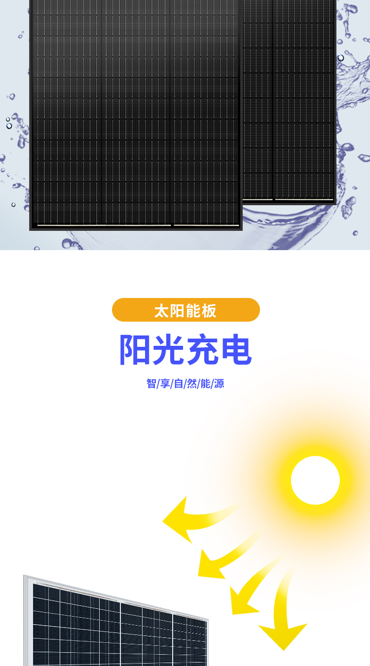 Solar panel 12V photovoltaic solar module for mountain flood warning with stable and sufficient power storage capacity using Xiyuan technology