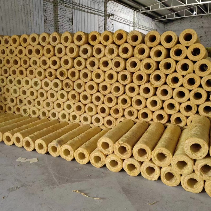 Glass wool pipe insulation, sound absorption, noise reduction, high temperature resistance, low thermal conductivity, centrifugal Glass wool pipe shell, petrochemical power