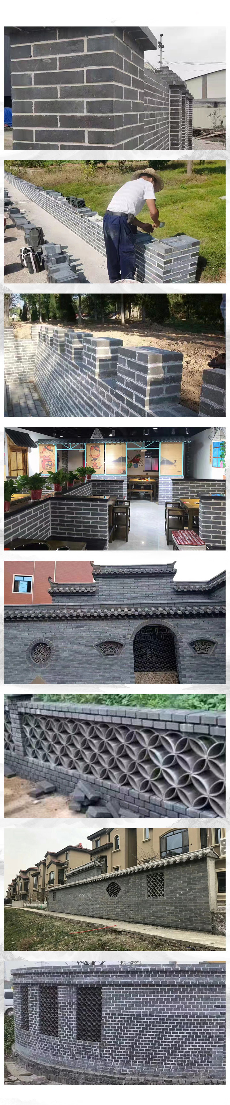 Frost resistant blue brick production plant 200 * 50 * 50 mechanism antique brick specifications 280 * 140 * 60