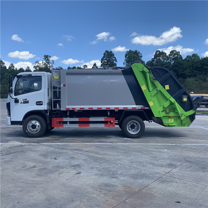 Guoliu Dongfeng D6 Compressed Garbage Truck Zhenchi Environmental Sanitation 6-ton 6-cubic meter Cleaning Truck Garbage Cleaning Transport Truck