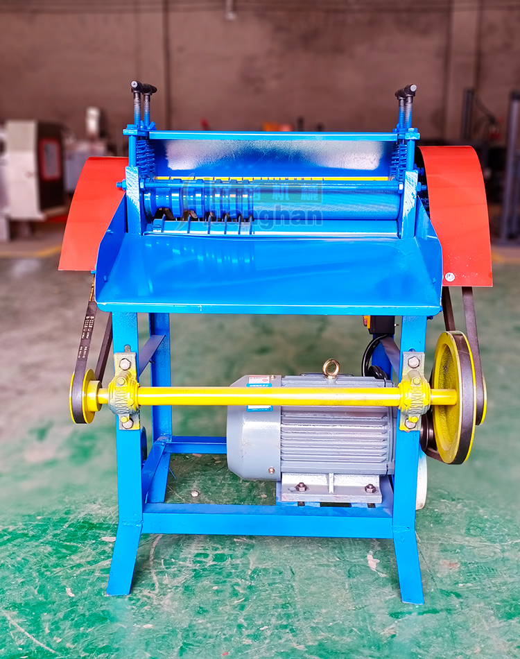 Electric double knife small wire stripping machine Scrap cable stripping machine Fully automatic household wire peeling and peeling machine