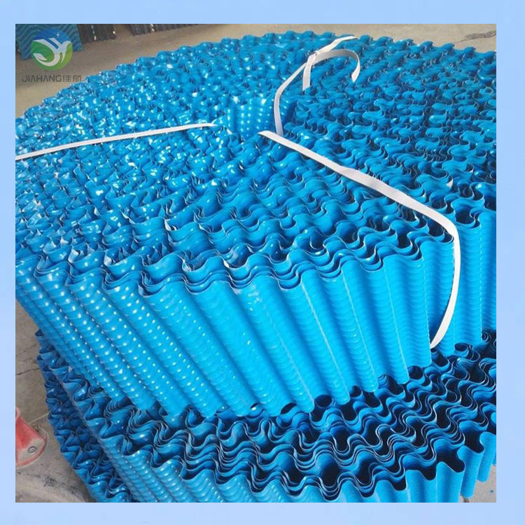 Jiahang circular cloth has good hydrophilicity and good hydrophilicity, and the cooling tower filler is made of PVC material