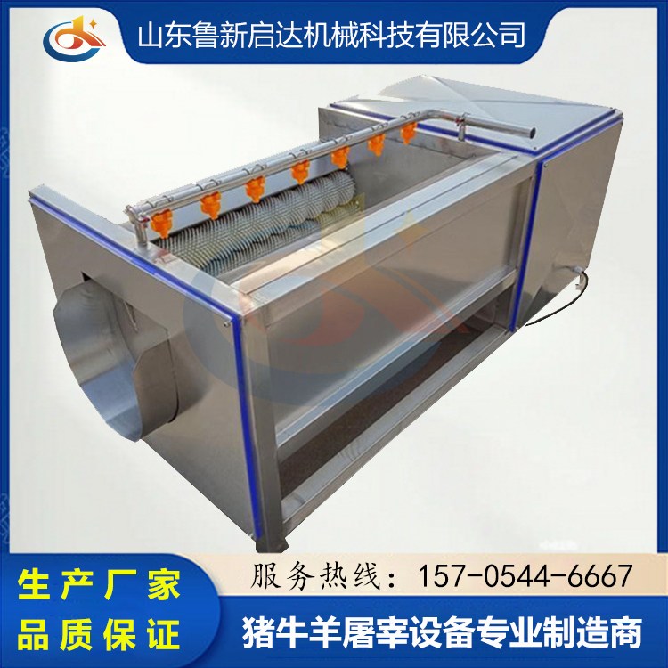 猪头清洗毛辊清洗机 羊头蹄毛刷清洗设备 小型清洗机器
