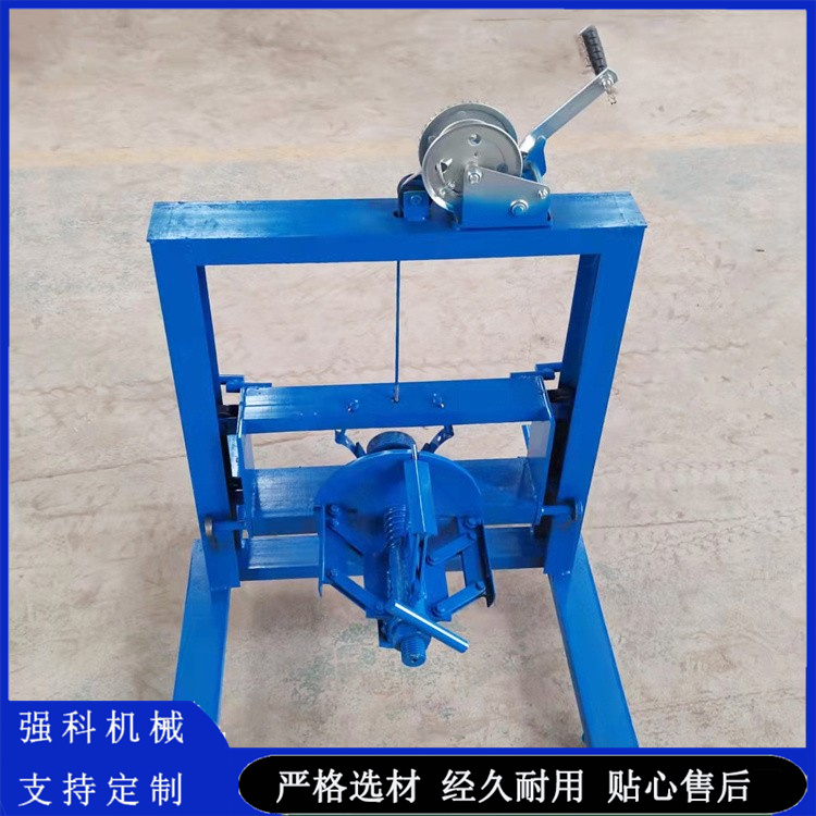 Advertising buckle plate car color steel coil feeding rack Qiangke Machinery thoughtful service