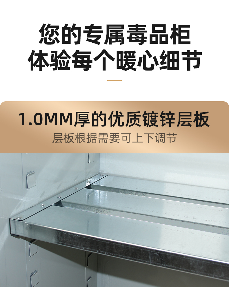 Easy to produce chemical cabinet, double person, double lock drug cabinet, hazardous chemical storage cabinet, reagent and hemp cabinet