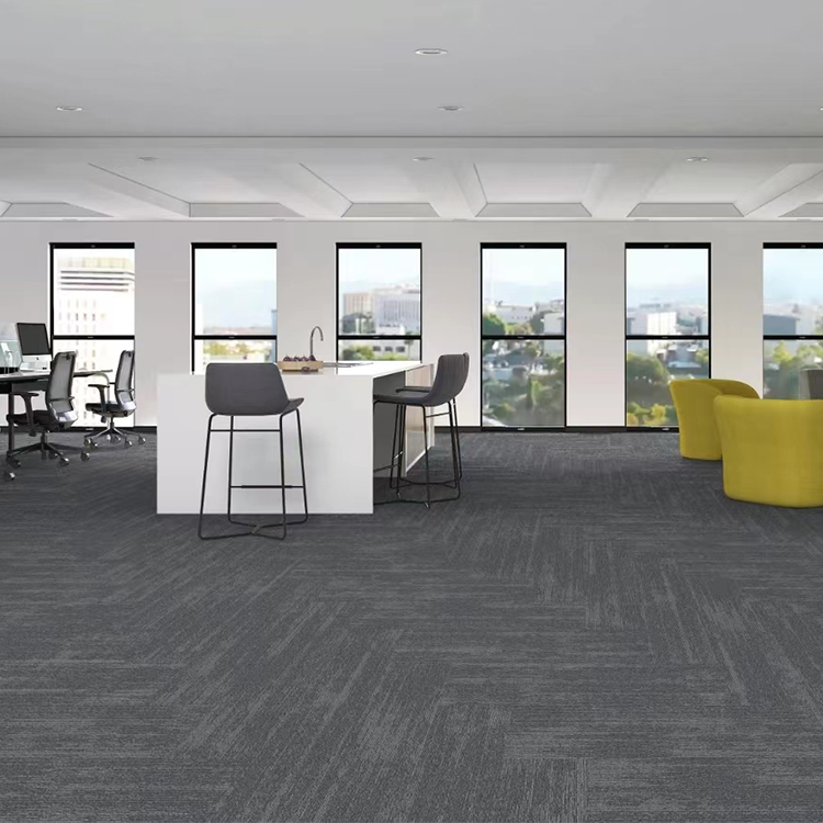 Rujia office roll shaped square carpet is easy to clean, anti slip, and silent, supporting customization