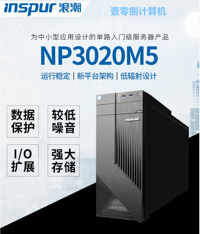 Inspur NP3020M5 64GB entry-level tower server Intel Xeon E-2224 CPU